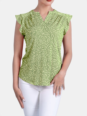 Flutter Cap Sleeve Top