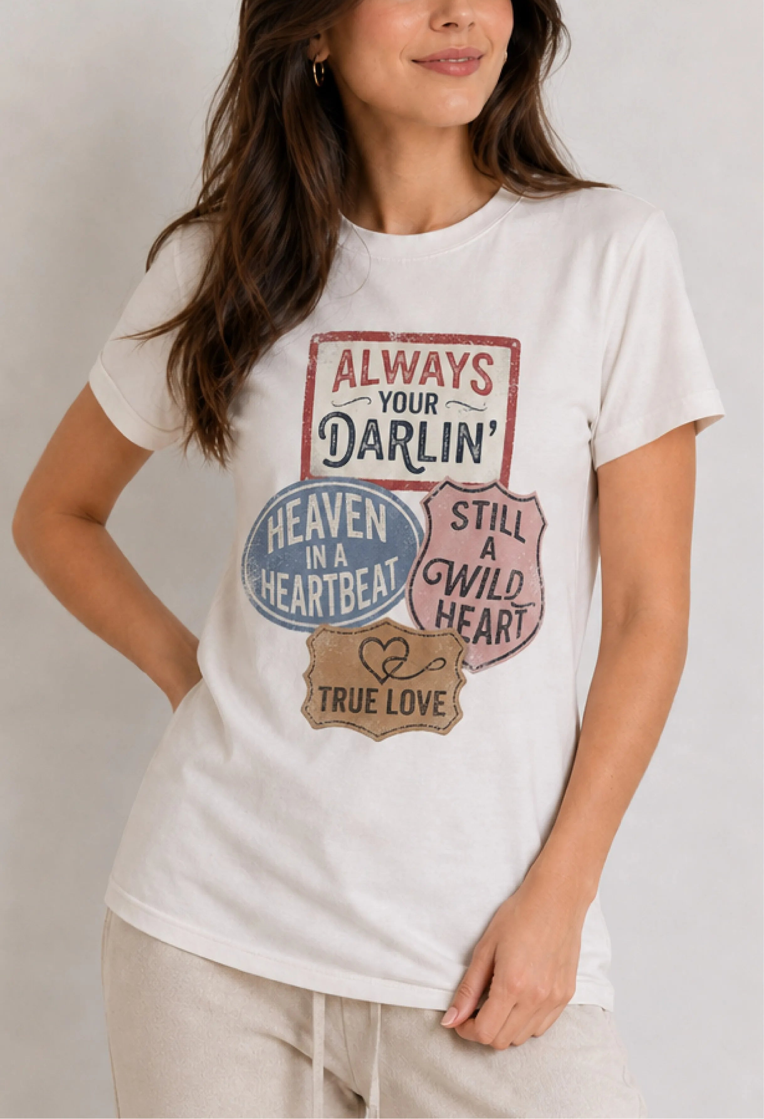 Always Darlin White Tee