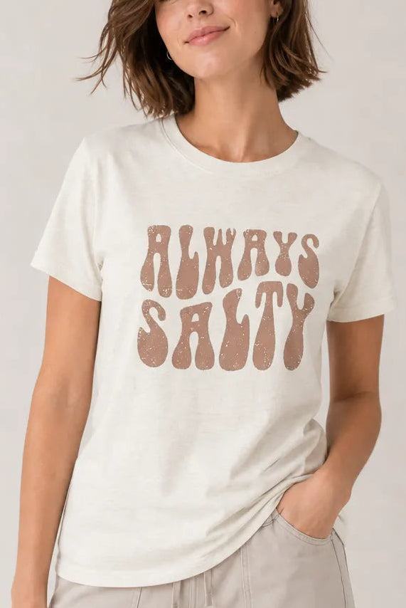 Always Salty Ivory Tee