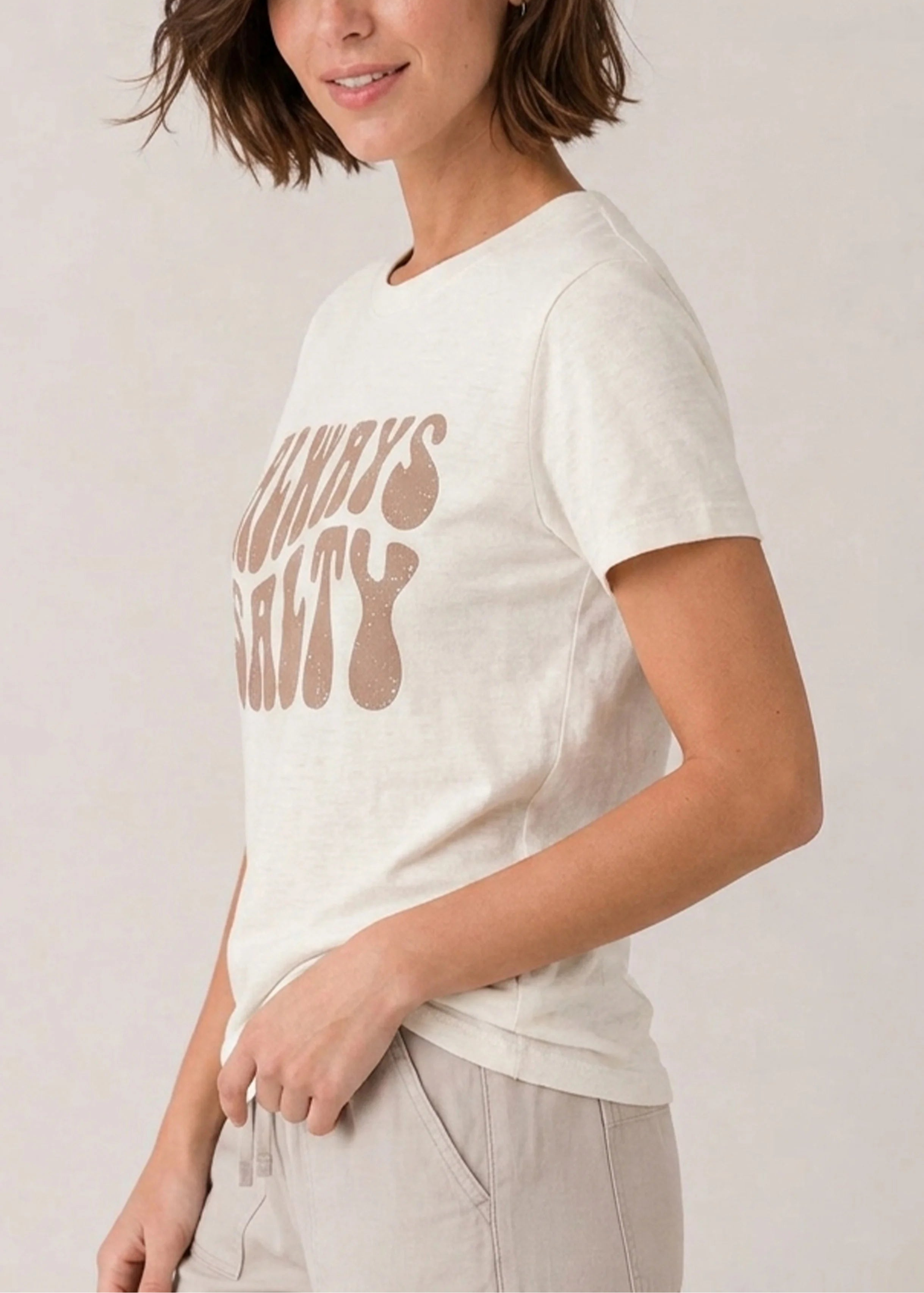 Always Salty Ivory Tee