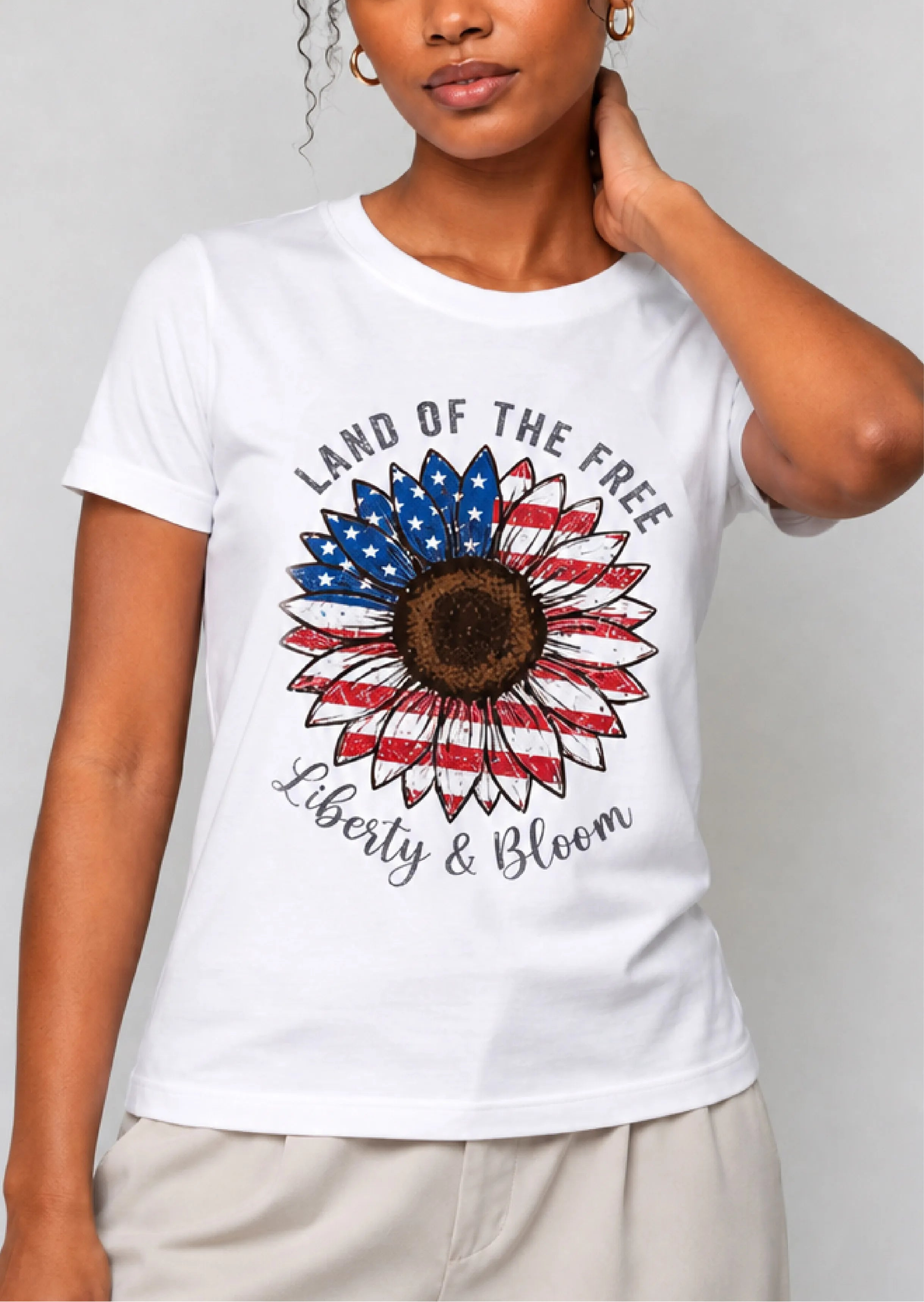 Liberty Bloom White Tee