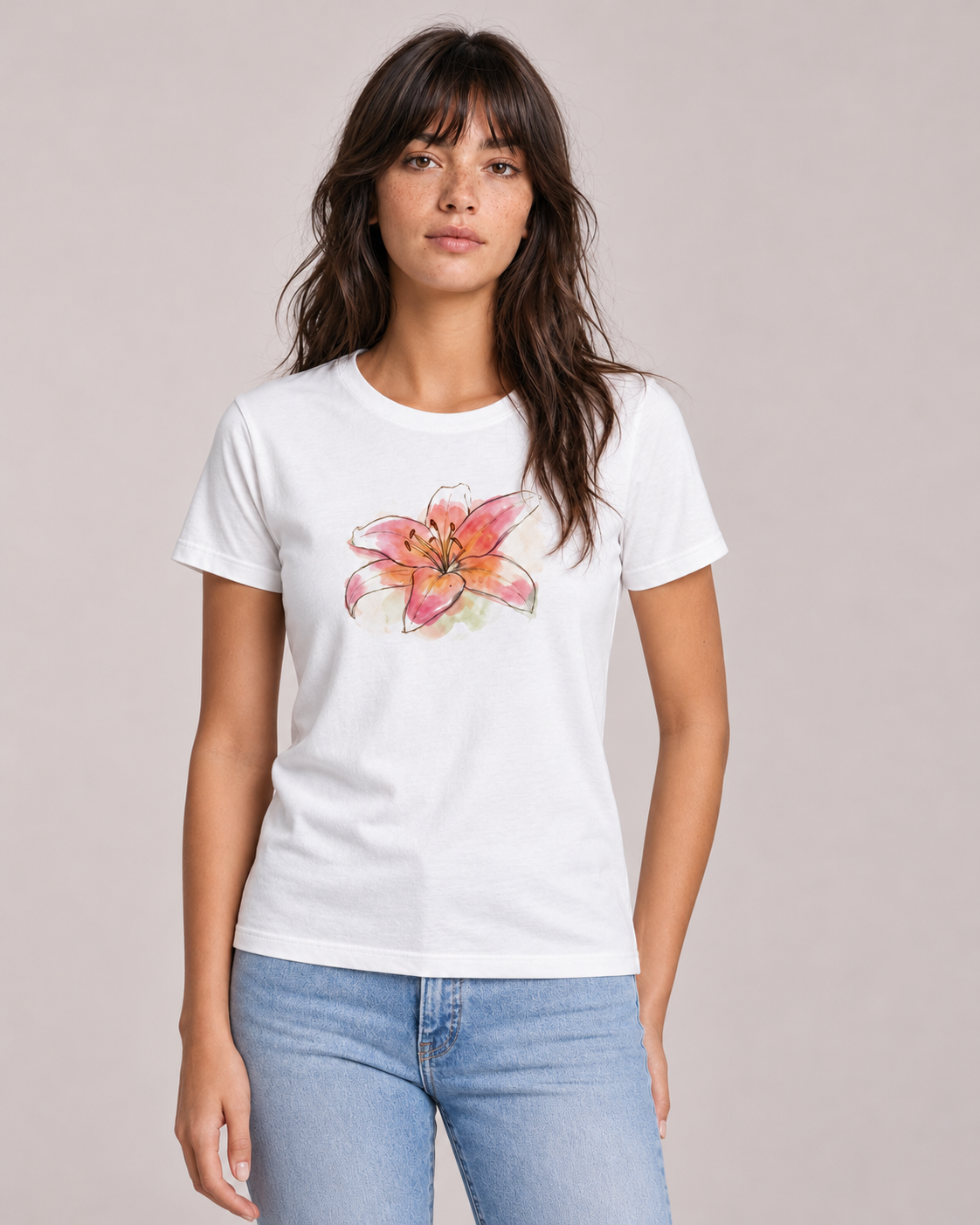 Watercolor Lily Graphic Tee