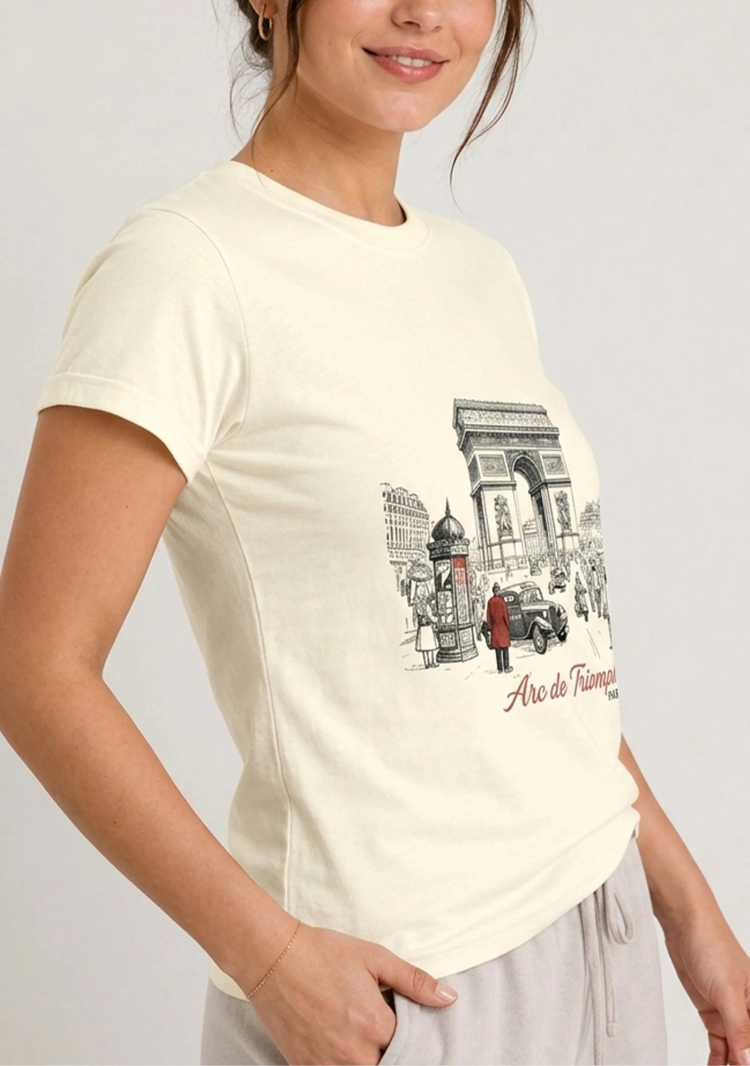 Arc de Triomphe Buttercream Tee