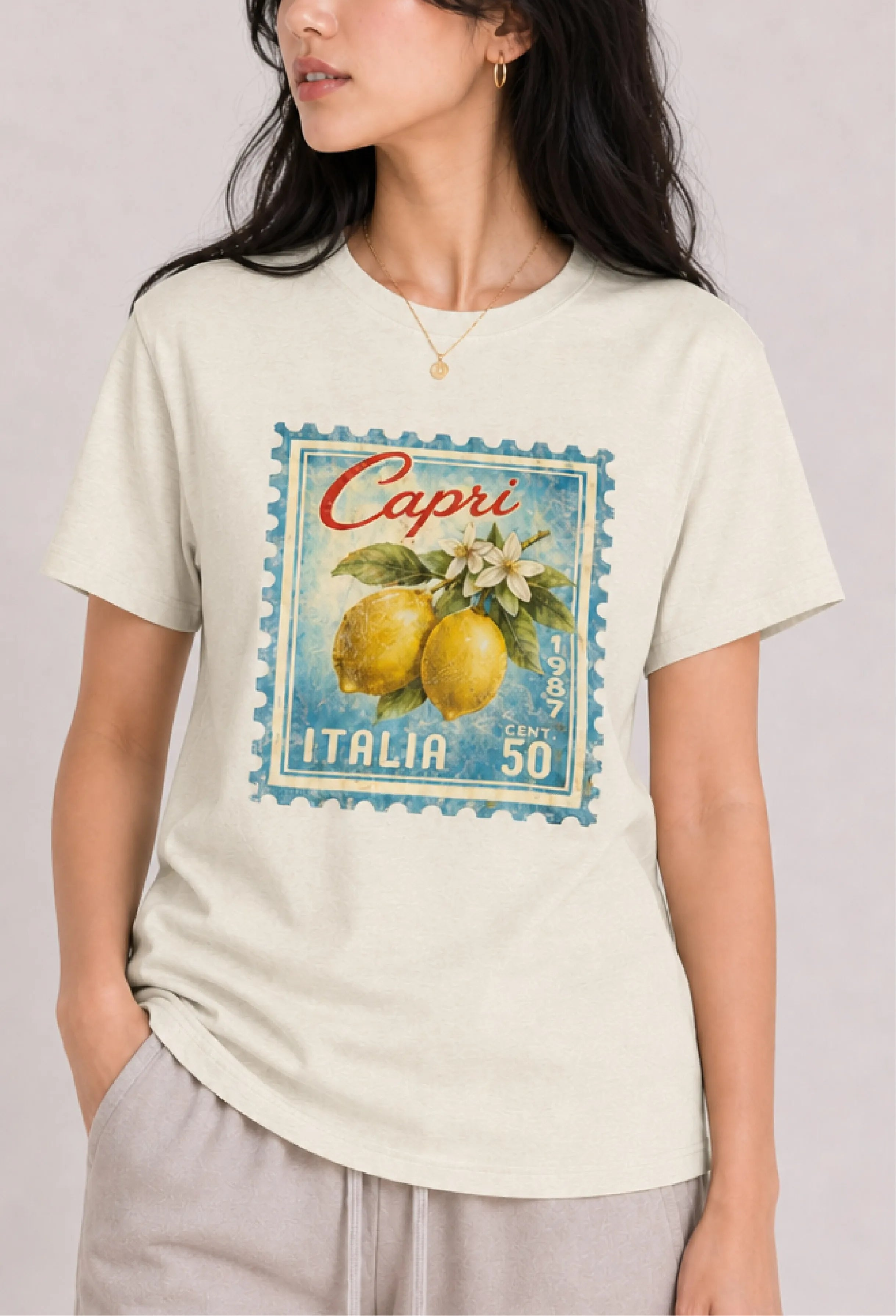 Capri Italia Ivory Tee