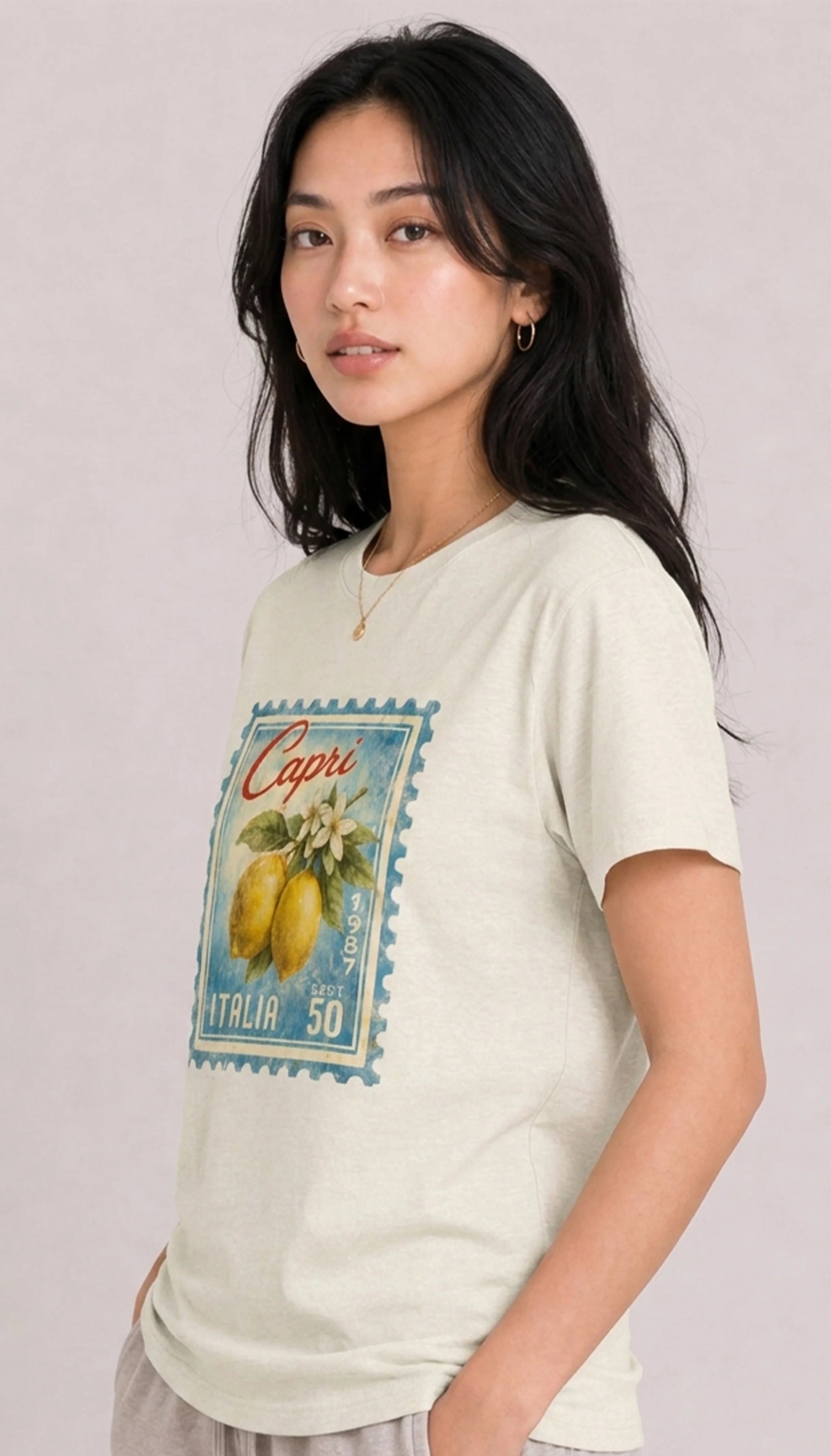 Capri Italia Ivory Tee