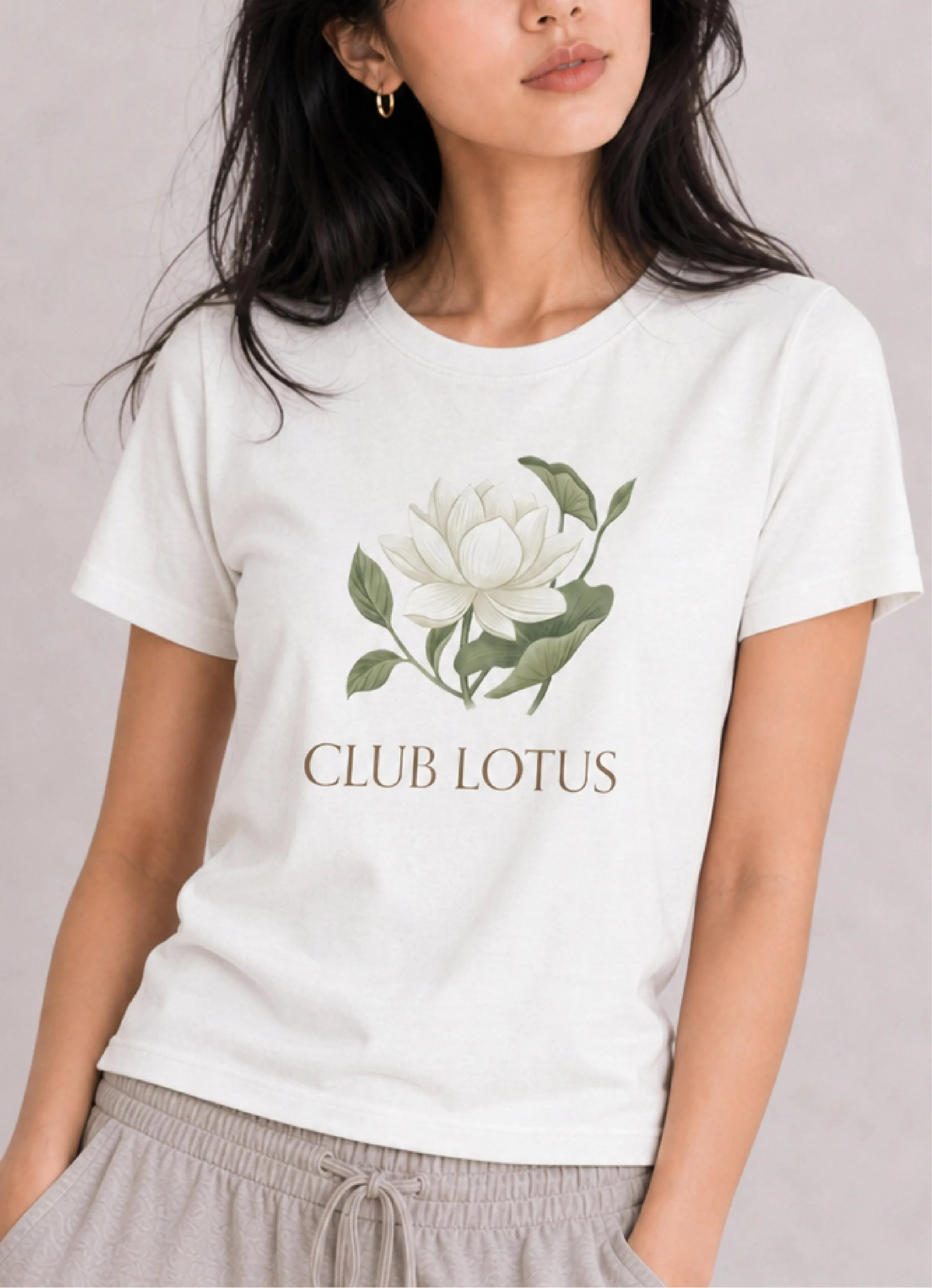 Club Lotus Minimal Floral Tee