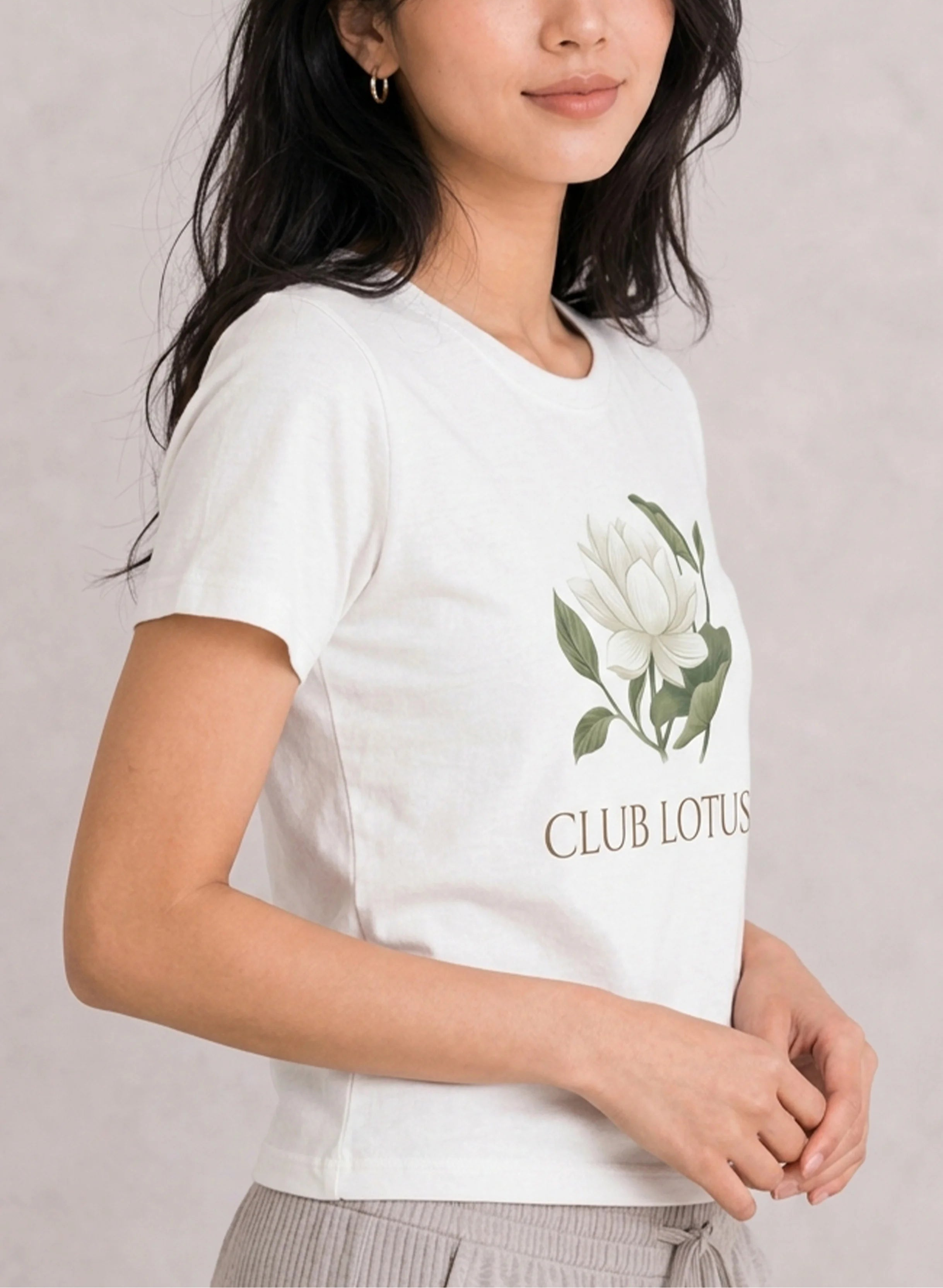 Club Lotus Minimal Floral Tee