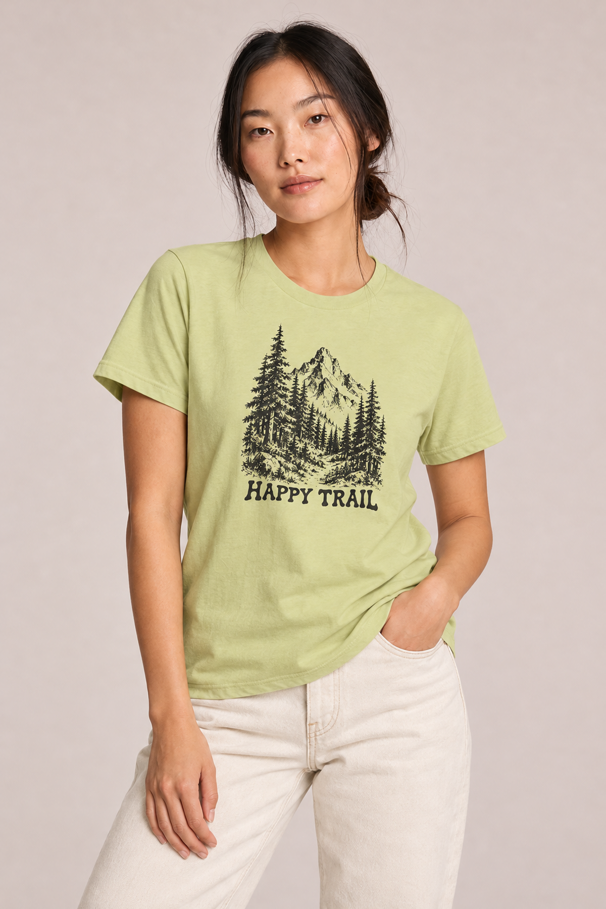 Happy Trail Mountain Graphic Tee