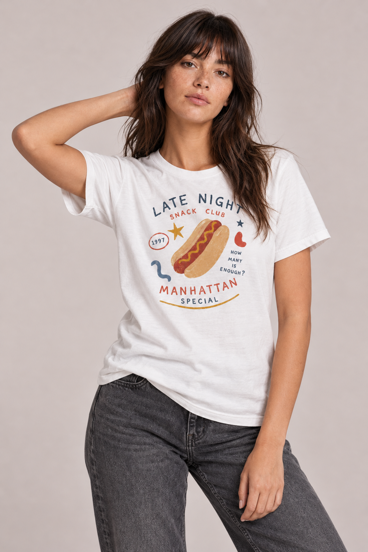 Late Night Manhattan Special Hot Dog T-Shirt