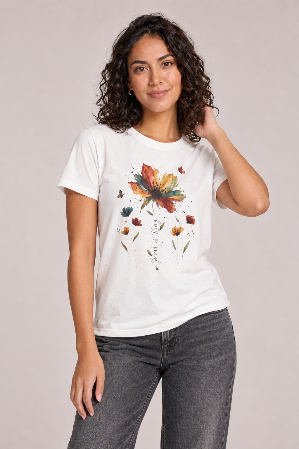 Botanical Wildflower T-Shirt – Vintage Floral Nature Design