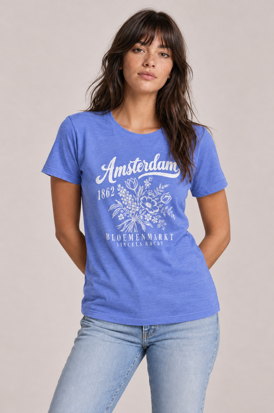 Amsterdam Flower Market Graphic Tee