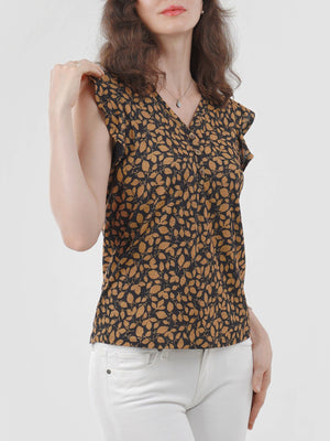 Flutter Cap Sleeve Top