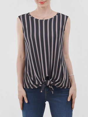 Tie Waist Sleeveless Top