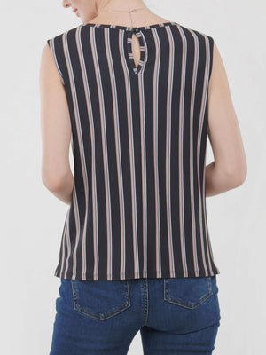 Tie Waist Sleeveless Top