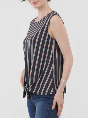 Tie Waist Sleeveless Top
