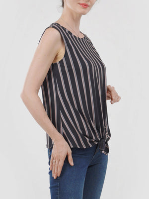 Tie Waist Sleeveless Top