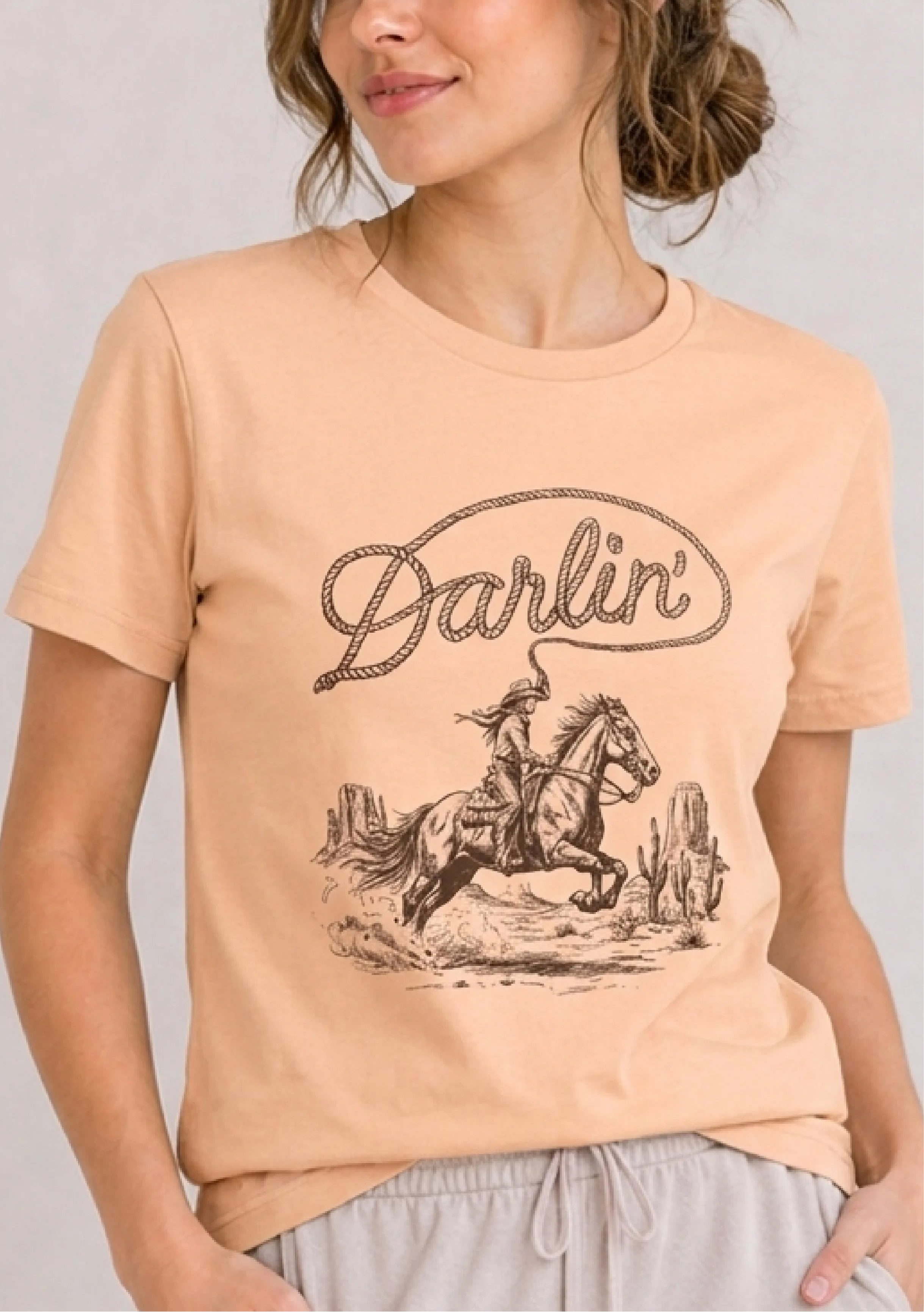 Darlin Peach Tee