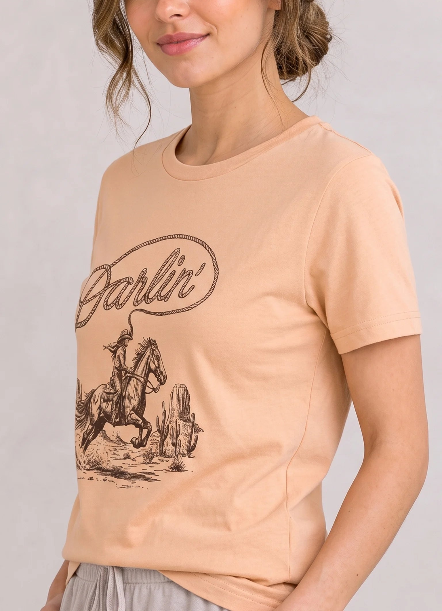 Darlin Peach Tee