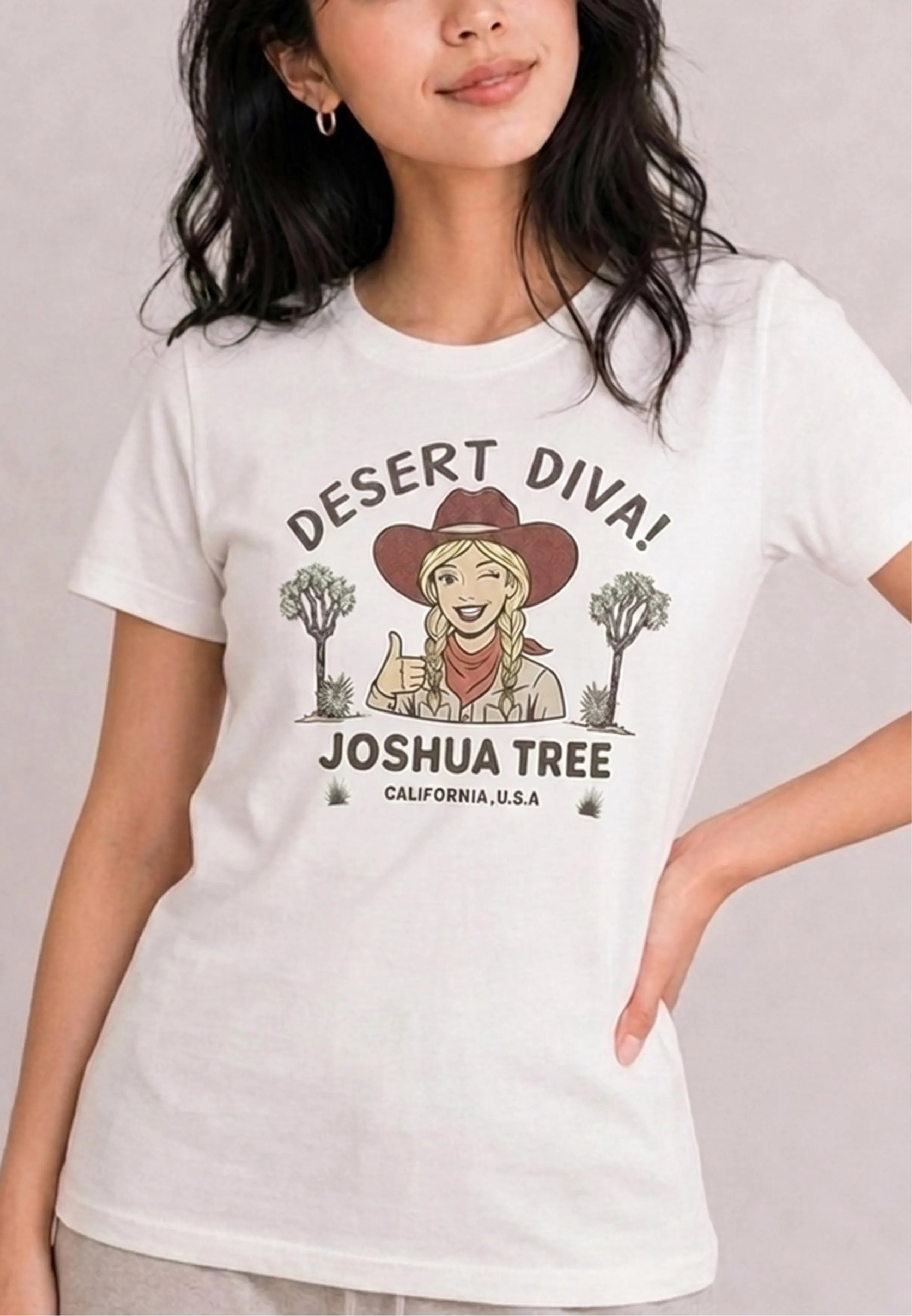 Desert Diva White Tee