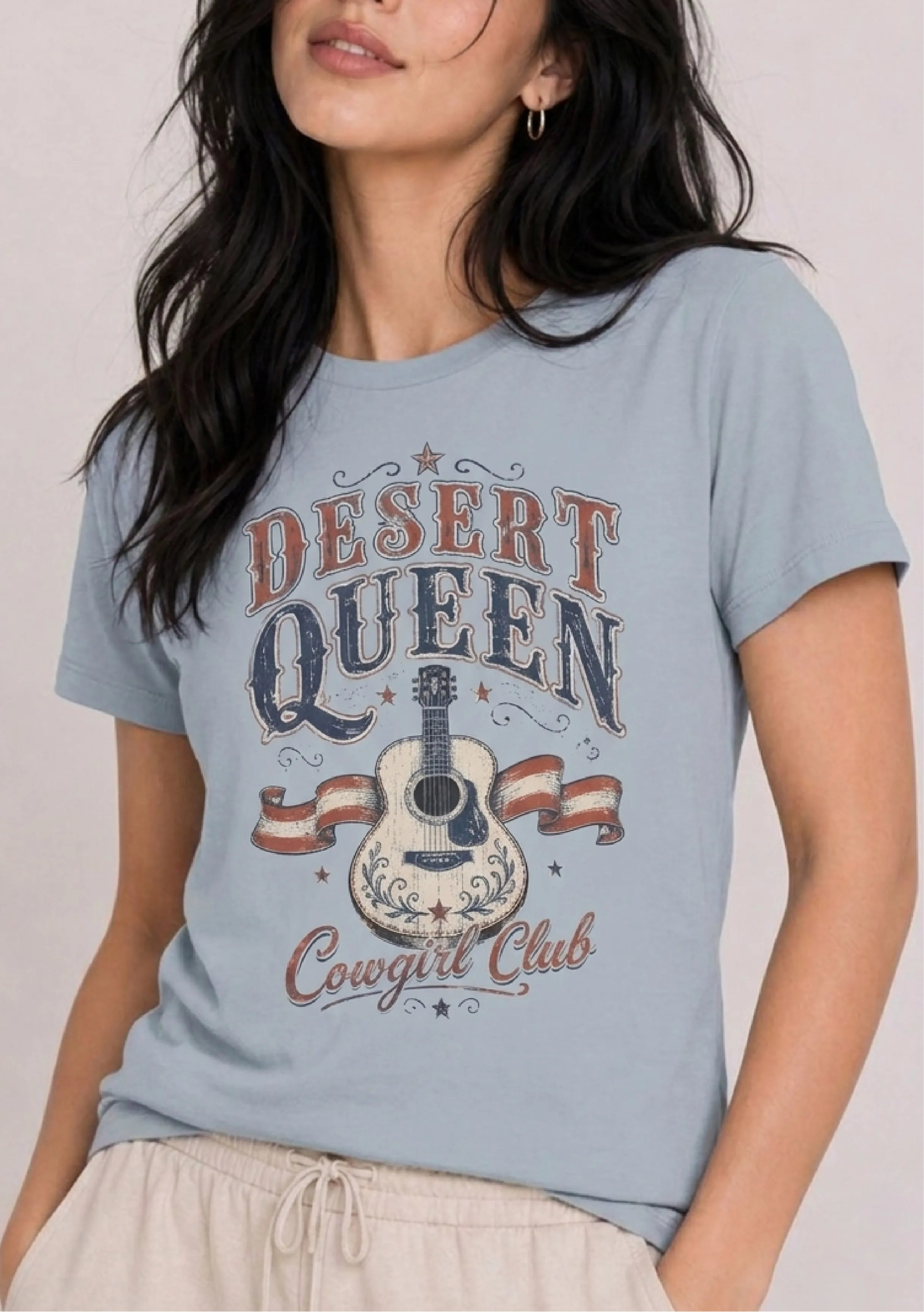 Desert Queen Light Blue Tee