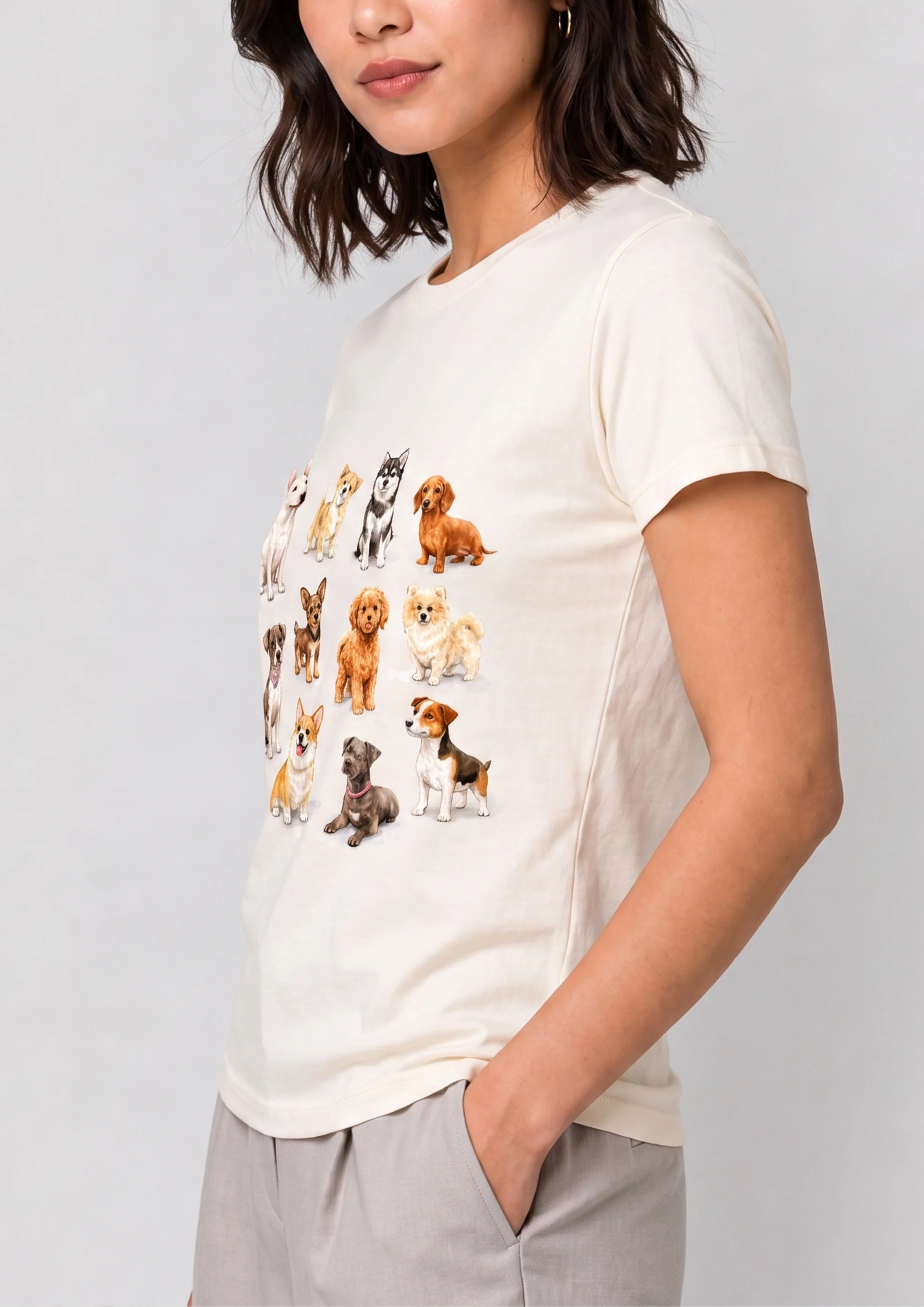 Dog Pack Ivory Tee