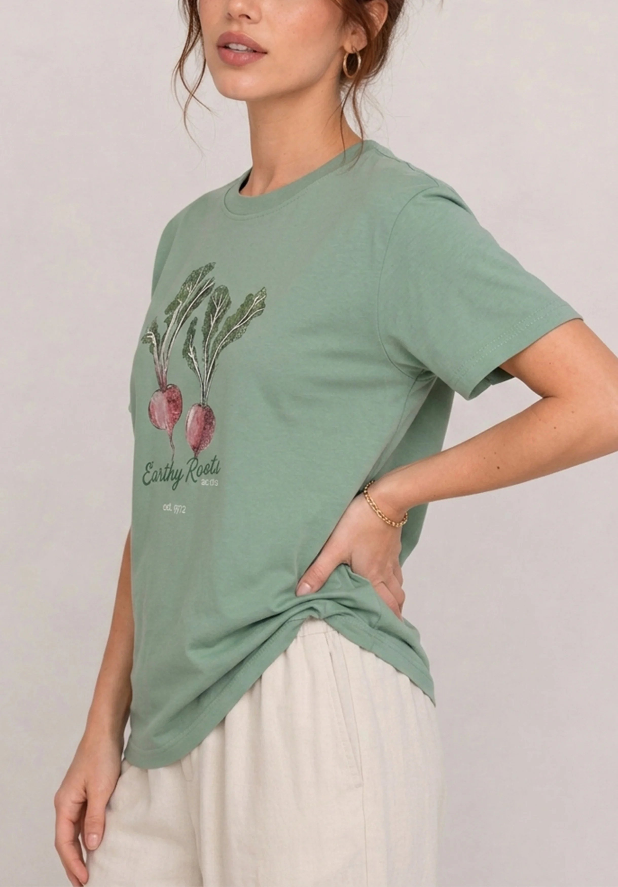 Earthy Roots Green Tee