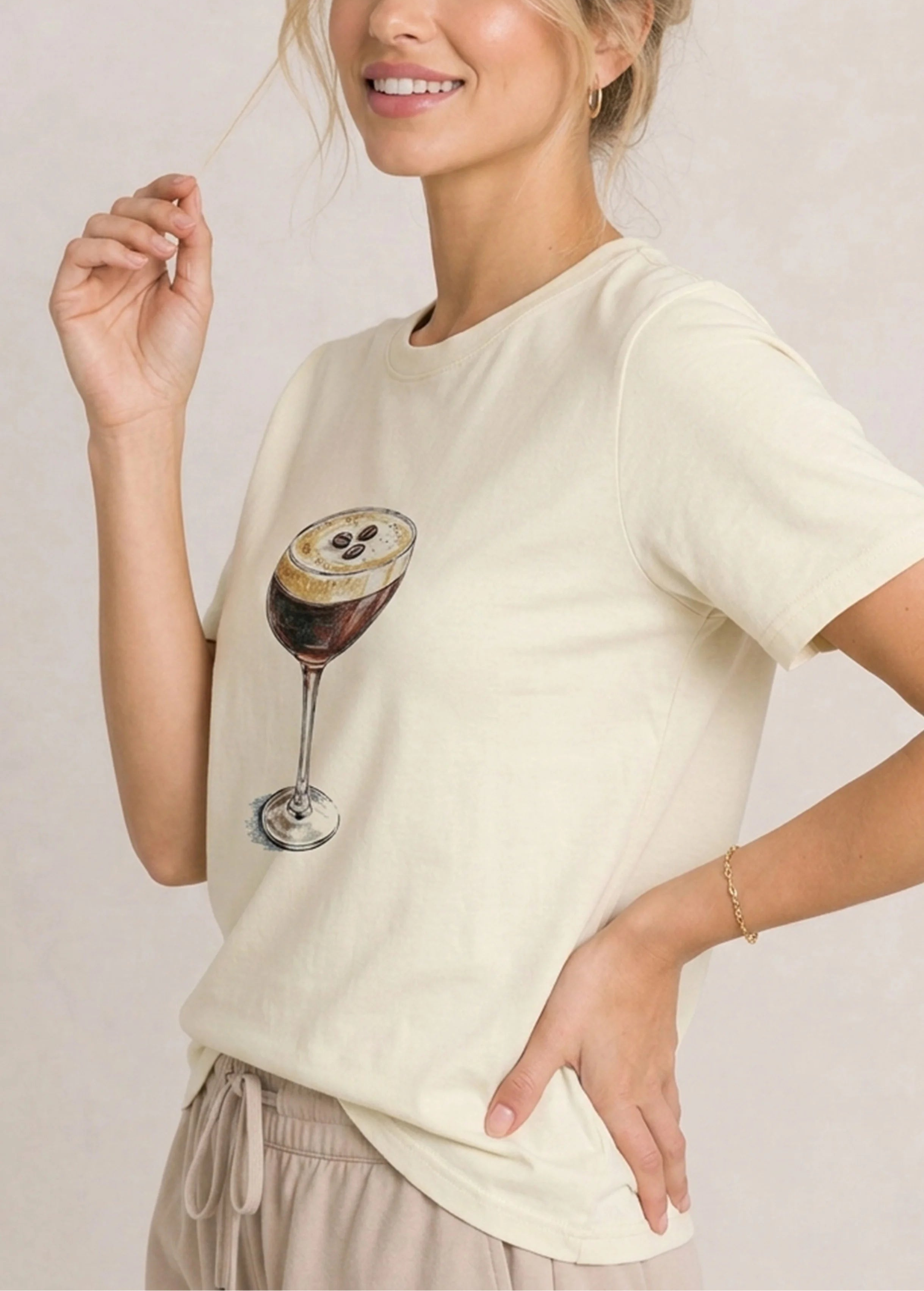 Espresso Martini Cream Tee
