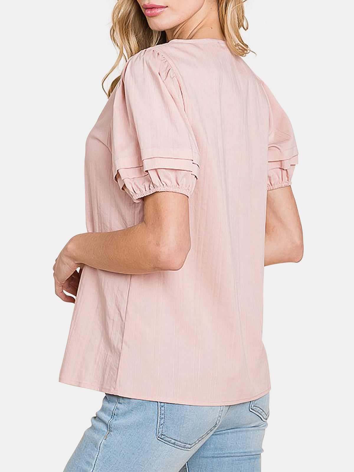 Puff Sleeve Button Down Shirt