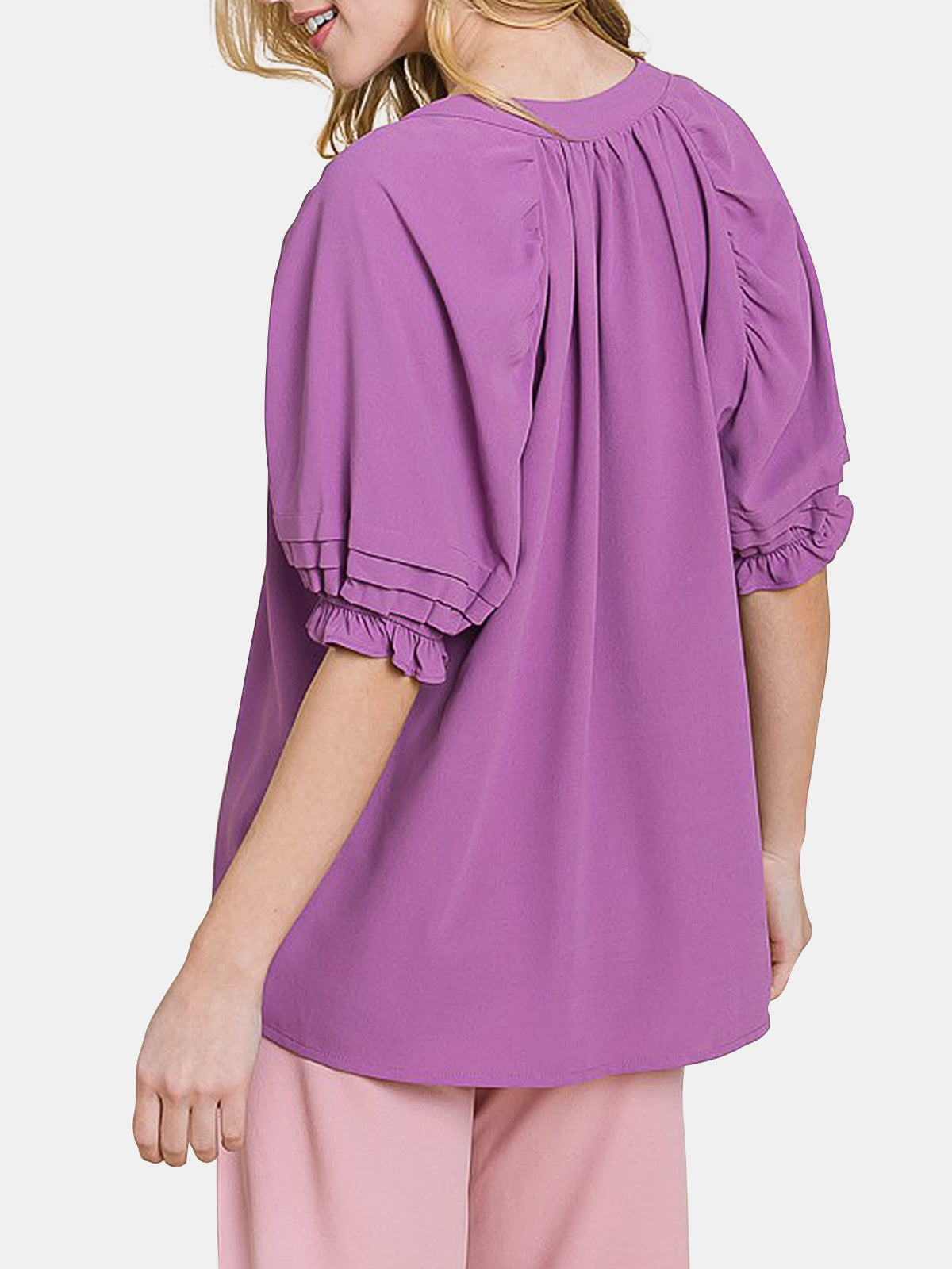 Balloon Sleeve Top