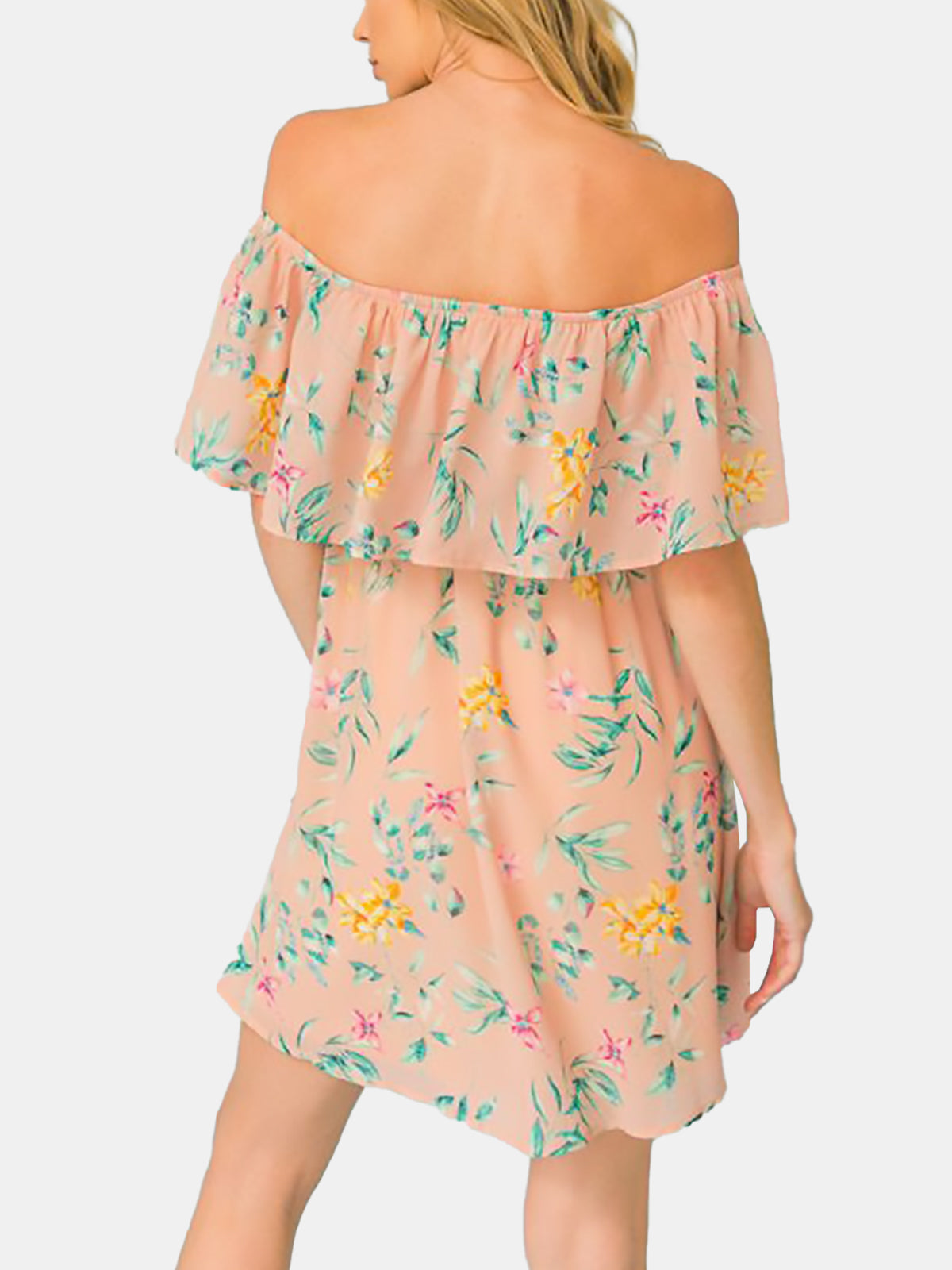 Strapless off shoulder dress