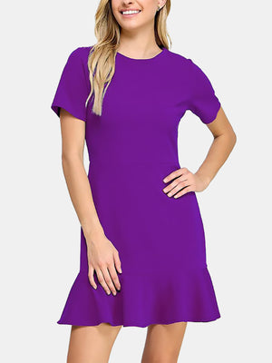 fluted-hem-dress