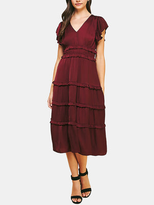 v-neck-tiered-maxi-dress