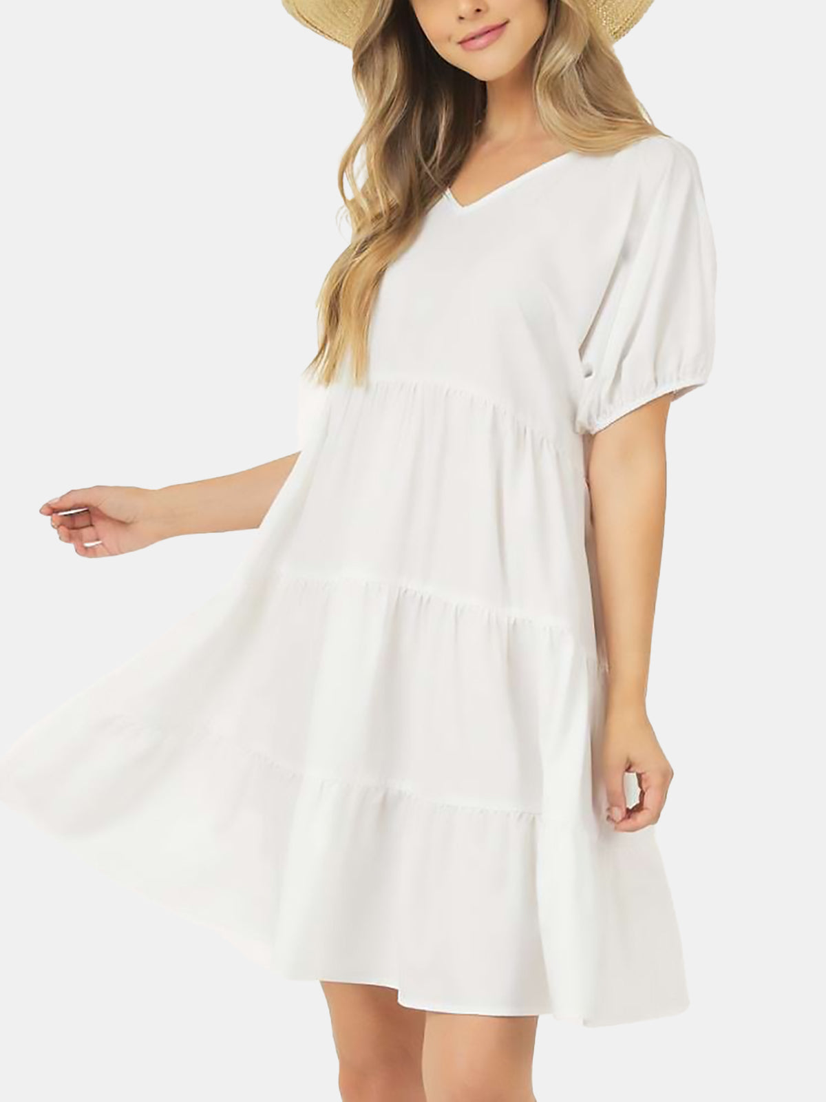 Basic Short Neck Dress Layers