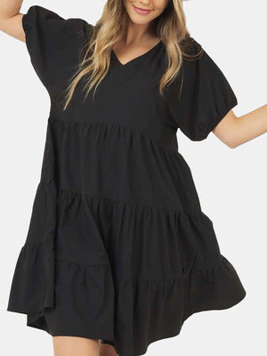 Basic Short Neck Dress Layers
