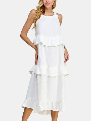 Ruffled Midi Dress