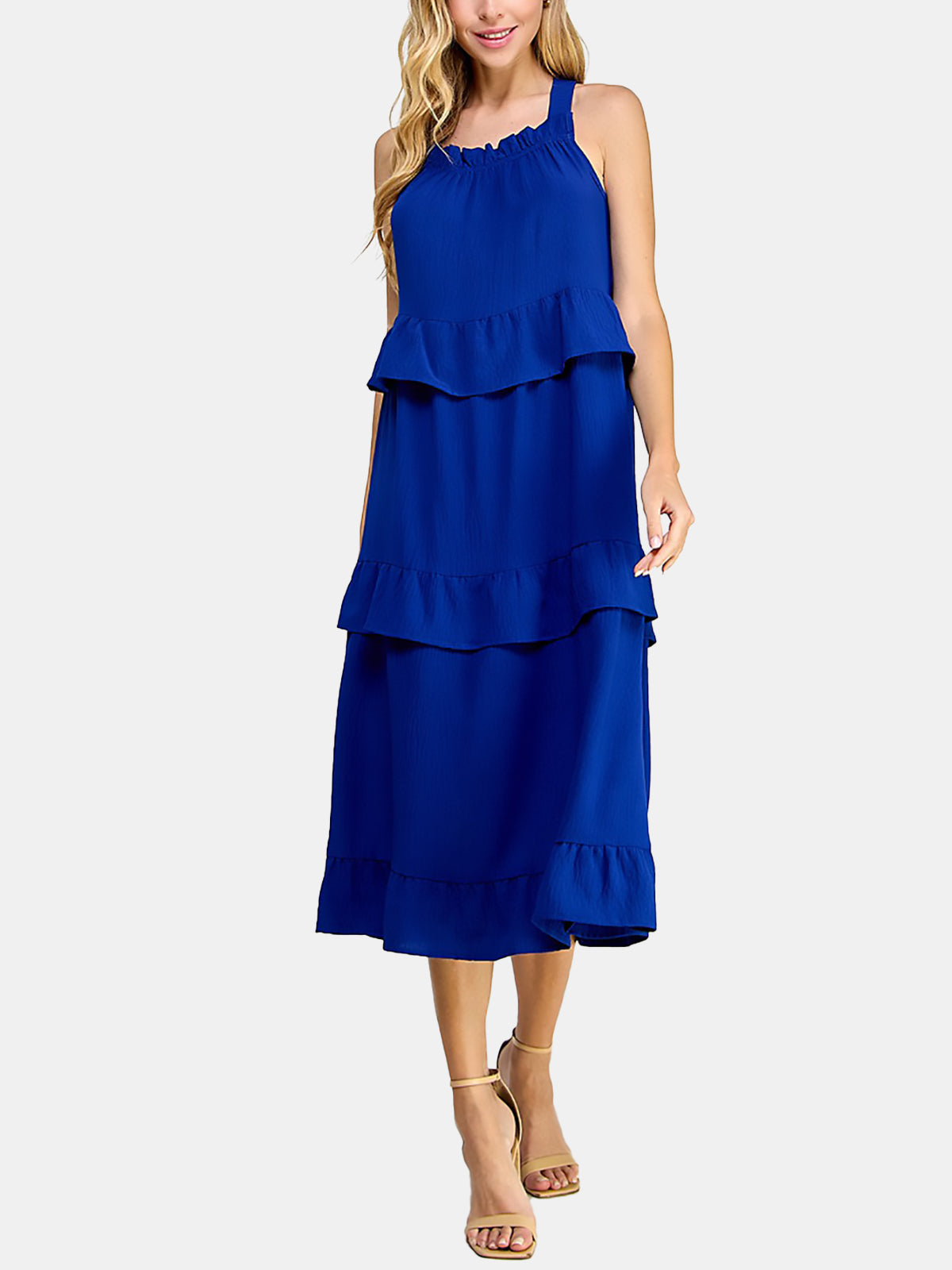 Ruffled Midi Dress