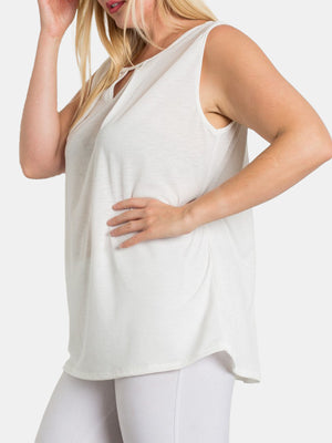 Plus Size Keyhole Knit Top