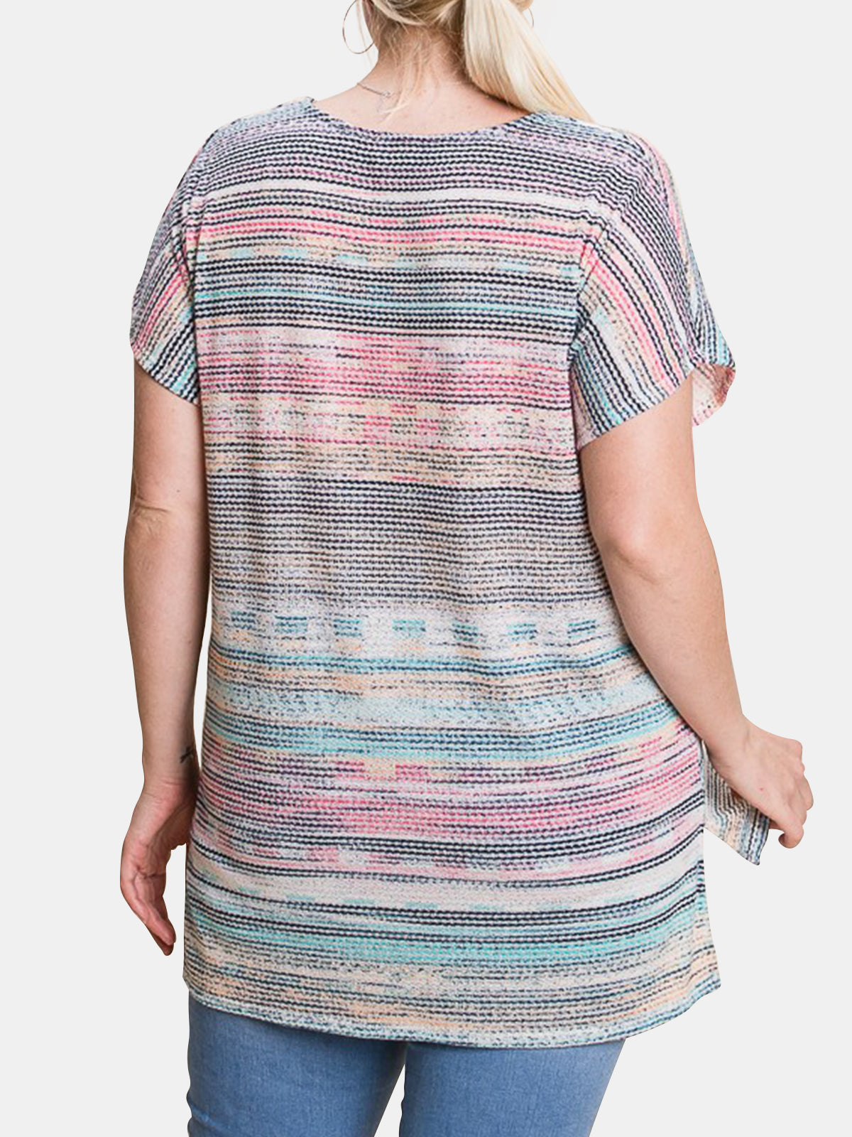 Plus Size Relaxed V-Neck Top
