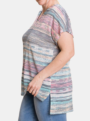 Plus Size Relaxed V-Neck Top