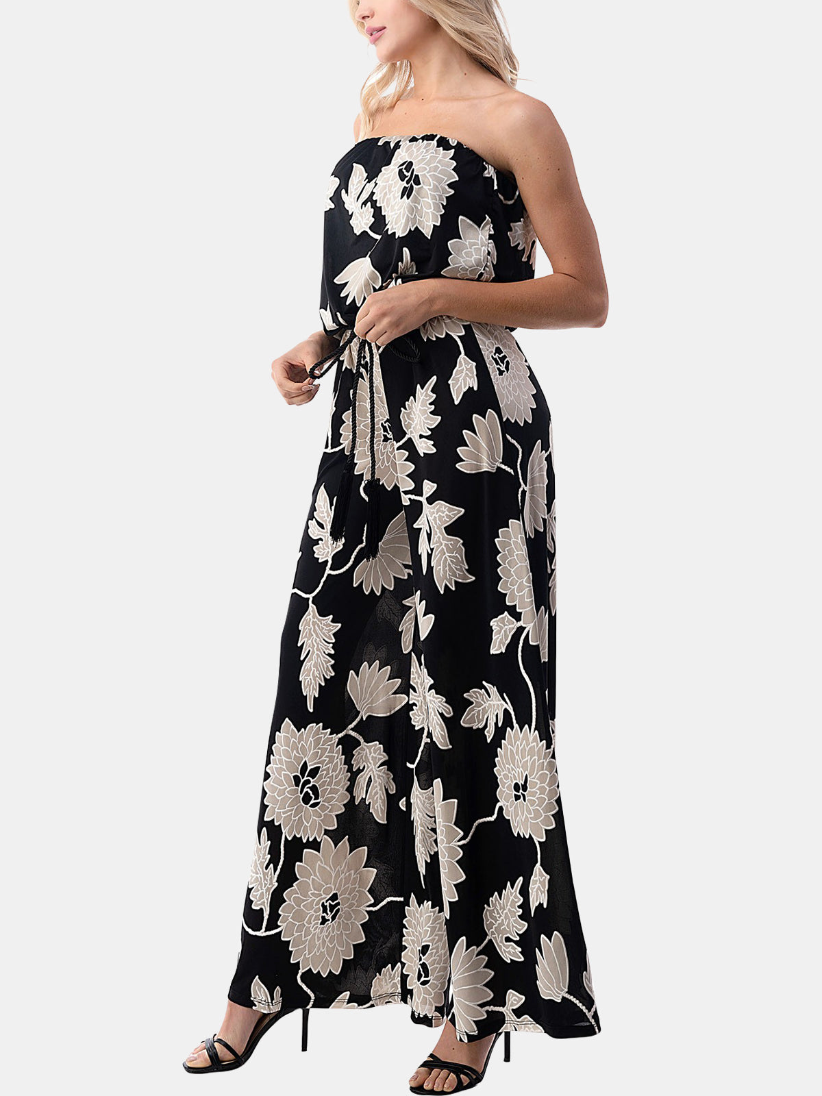 Tube Jumpsuit w/ Braided Belt
