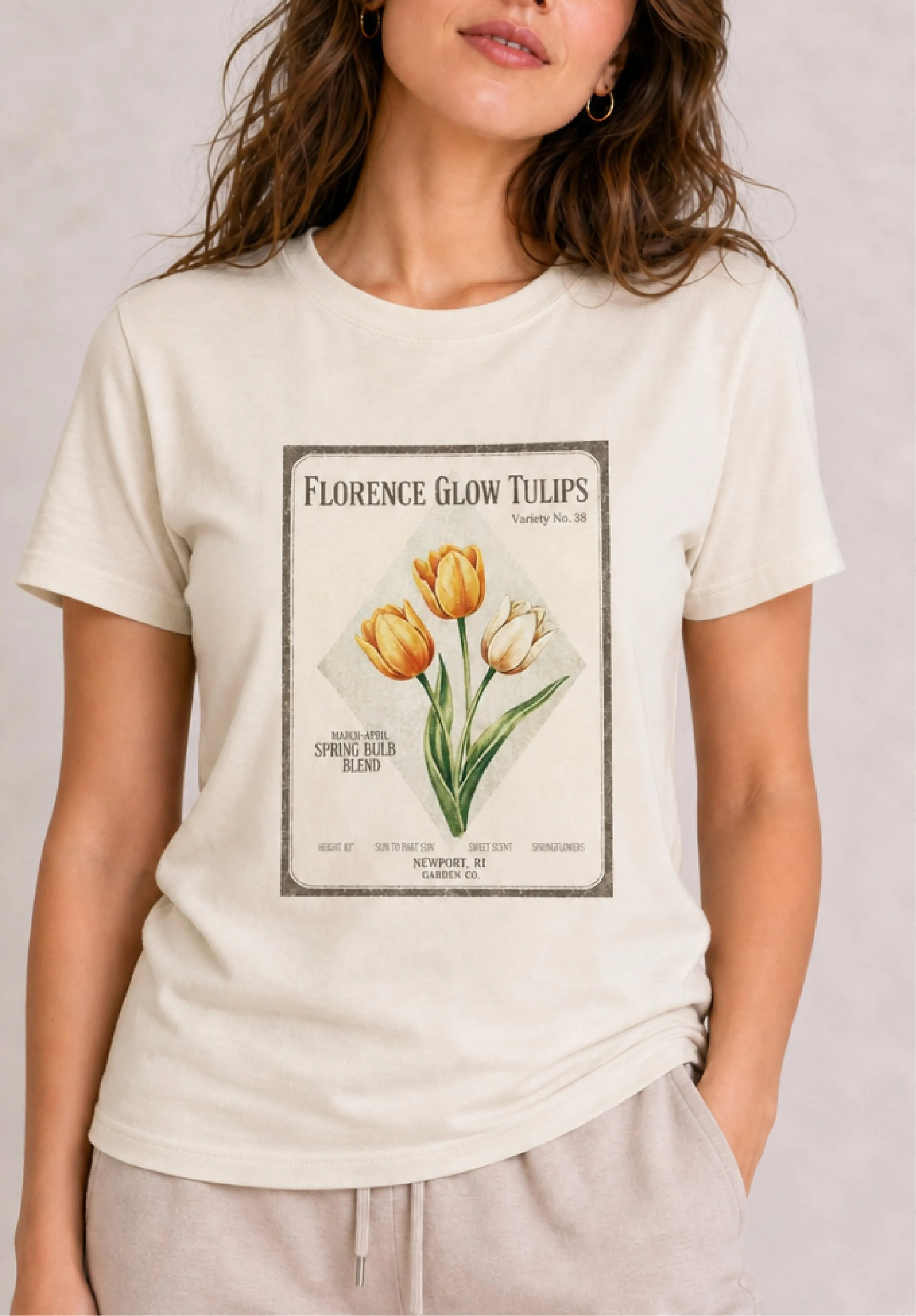Florence Glow Tulips Vintage Tee
