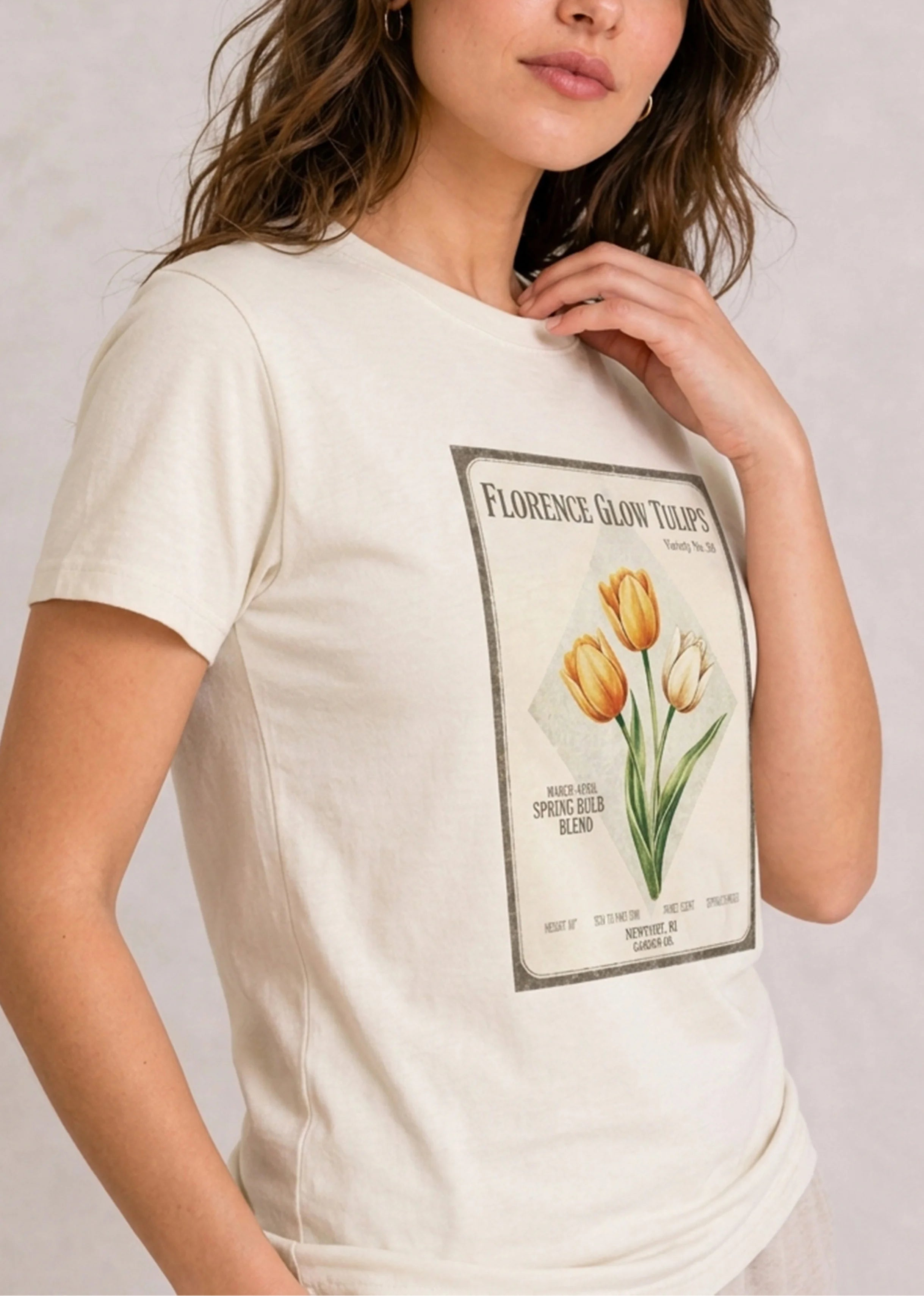 Florence Glow Tulips Vintage Tee