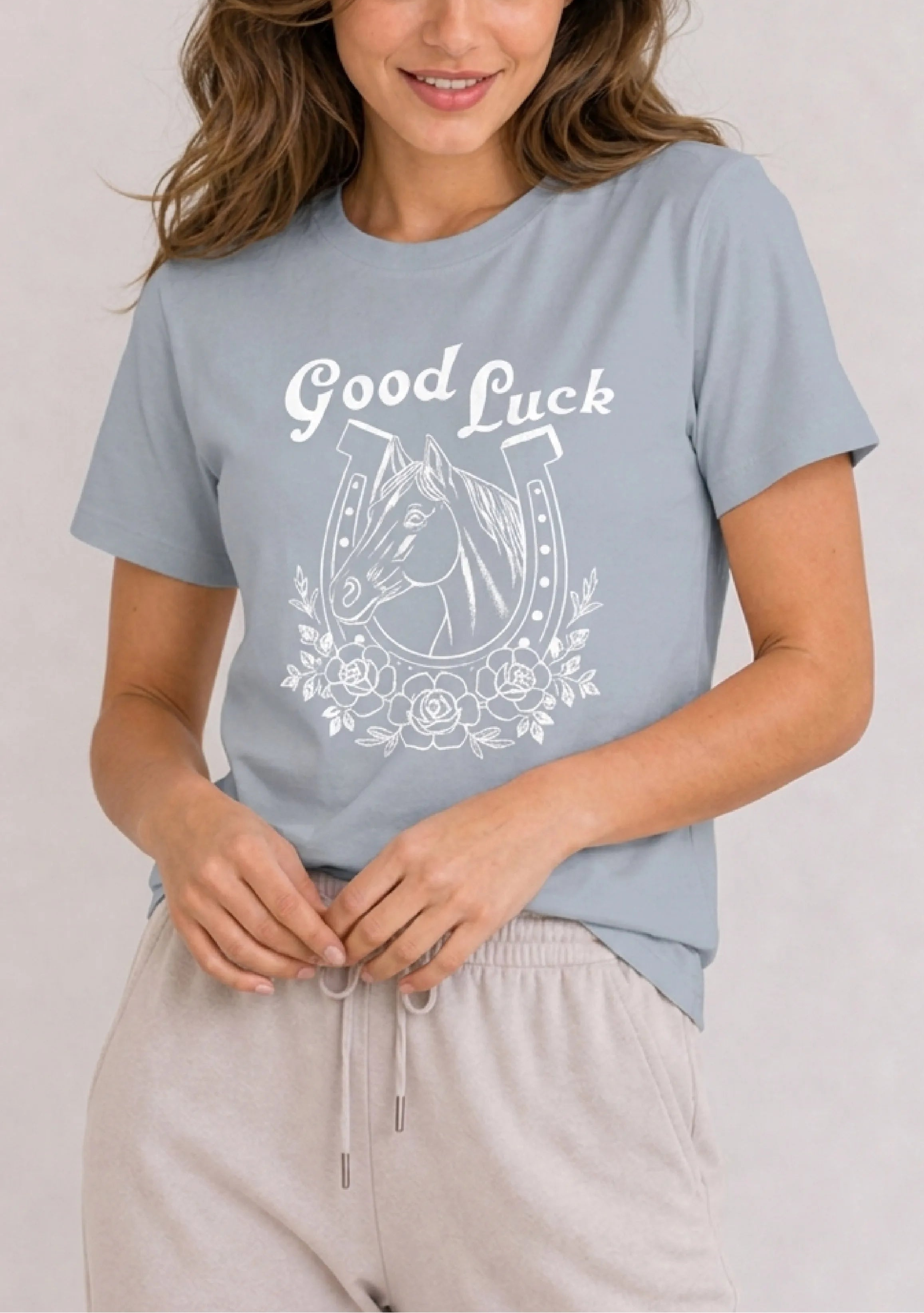 Good Luck Blue Tee