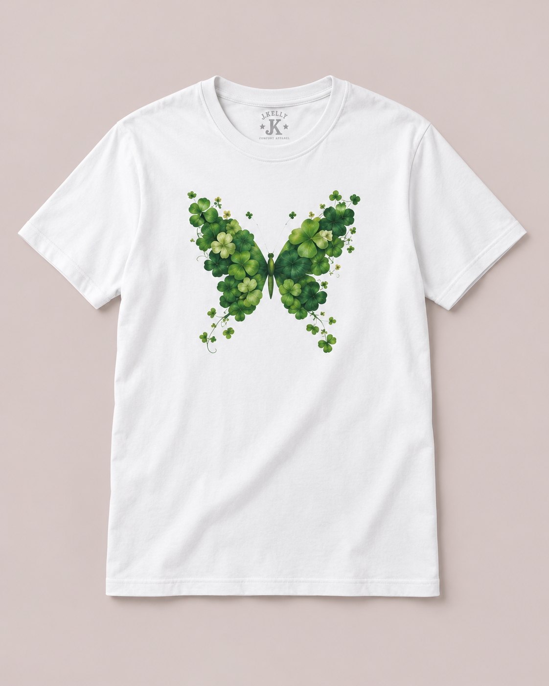 Green Botanical Butterfly T-Shirt