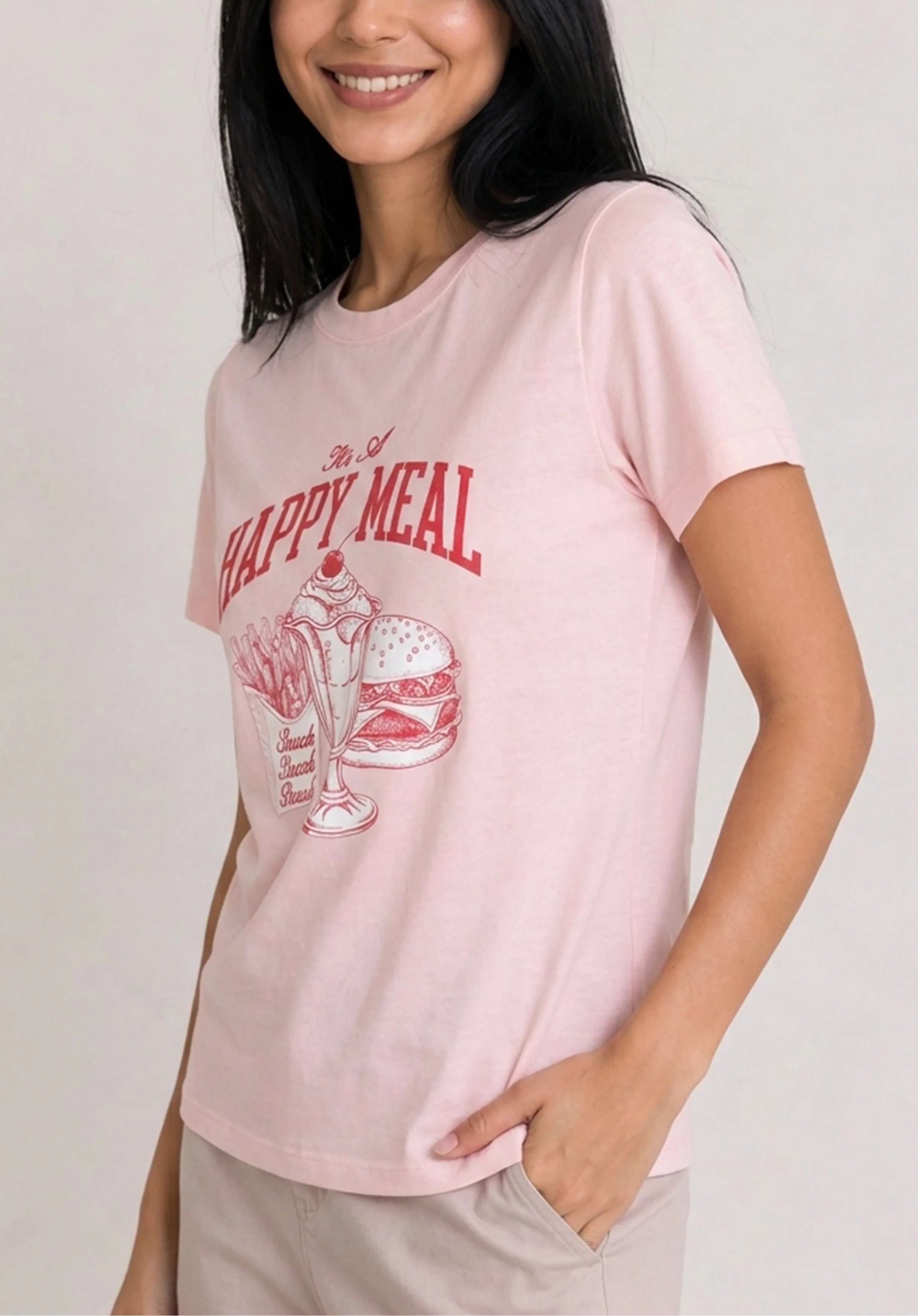 Happy Meal Pink Tee