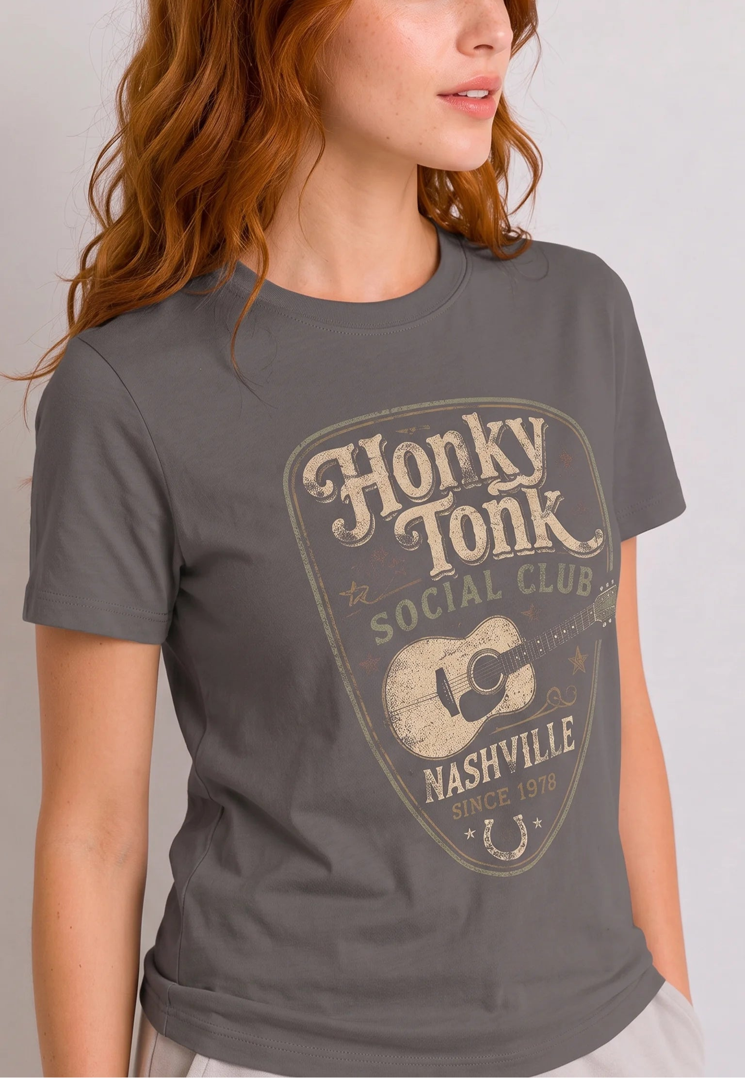 Honky Tonk Charcoal Tee