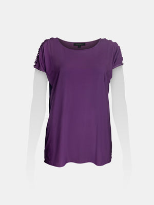 Cutout Short Sleeve Top