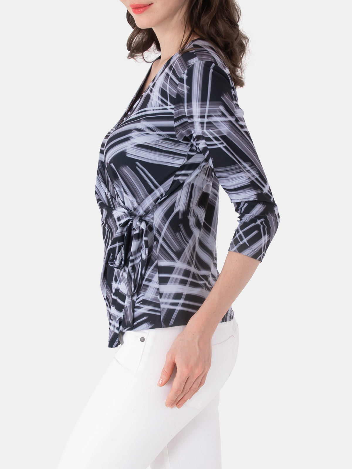 Tie-Waist Surplice Top