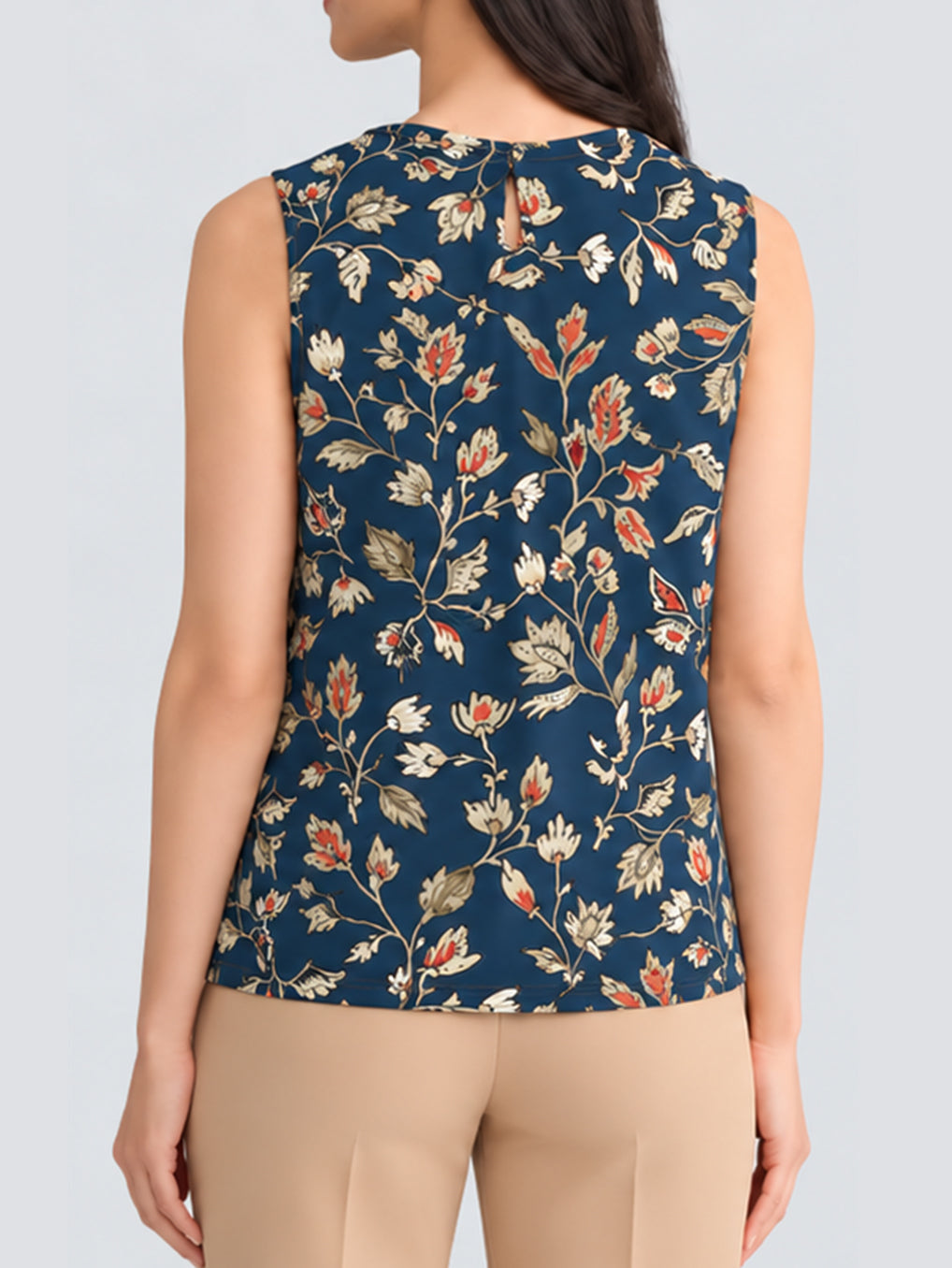 Front Keyhole Sleeveless Top
