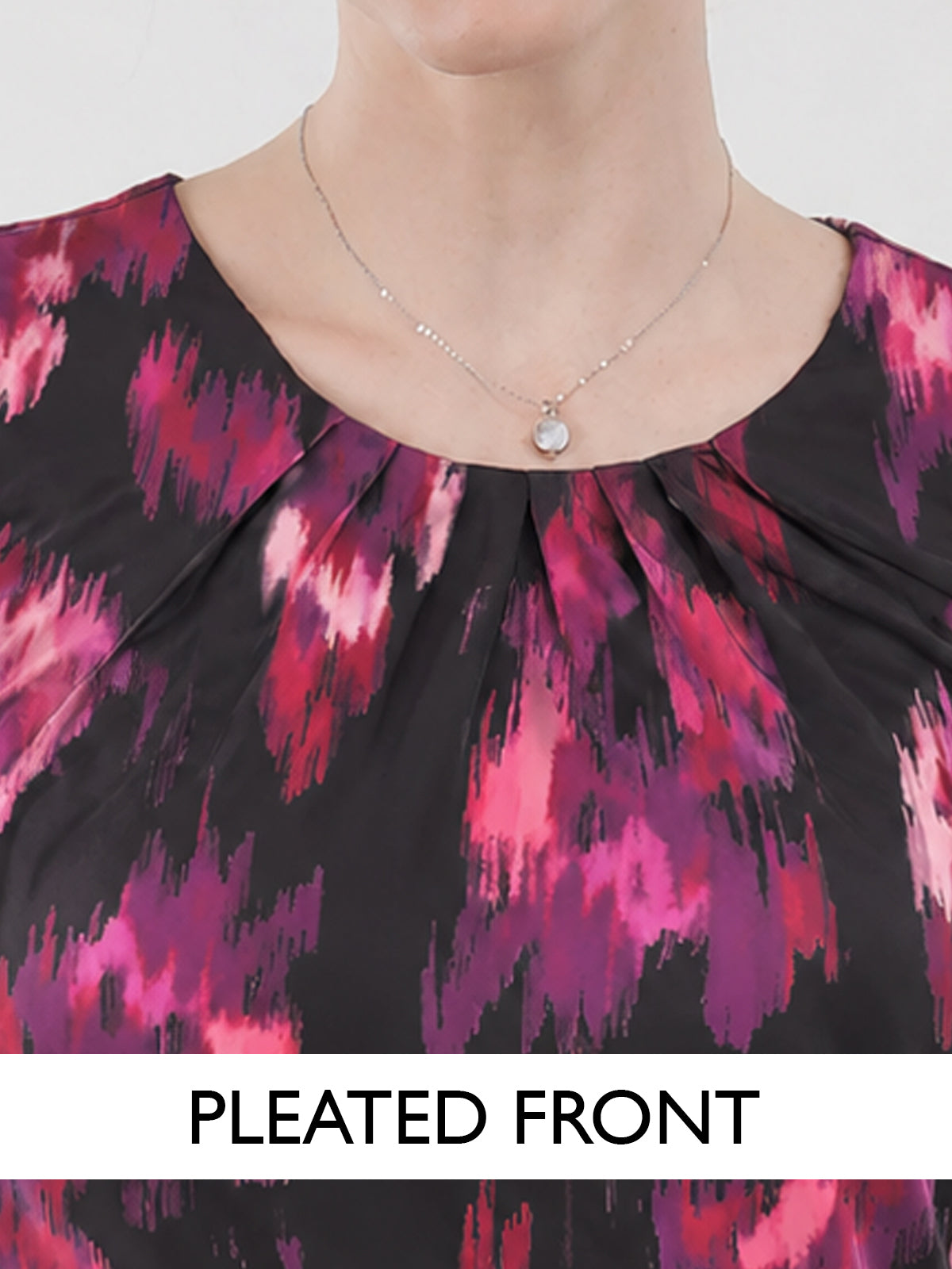 Pleated Front Sleeveless Top